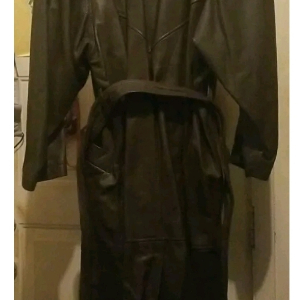 Leather Trench coat